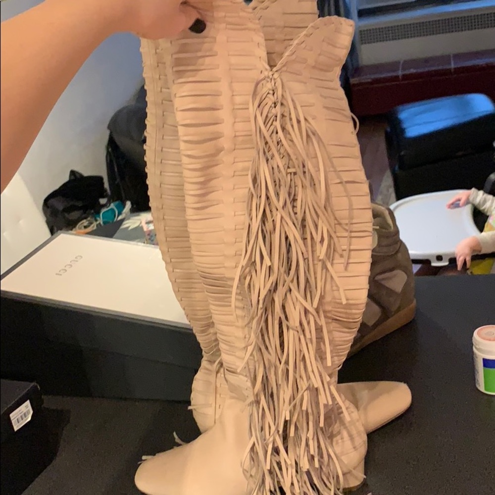 Salvatore Ferragamo fringe boots